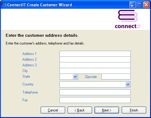 ConnectIT-MAS90 Customer Address information