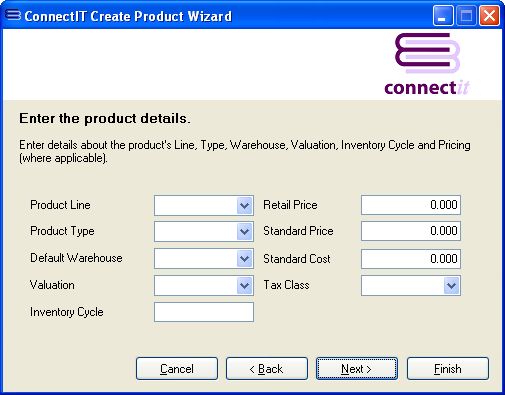 ConnectIT-MAS90 Product Wizard Product details