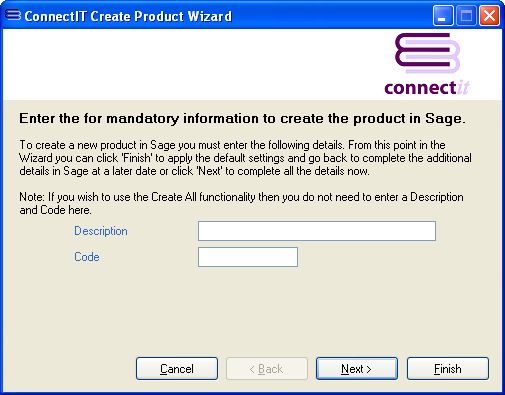 ConnectIT-MAS90 Product Wizard Description and Code
