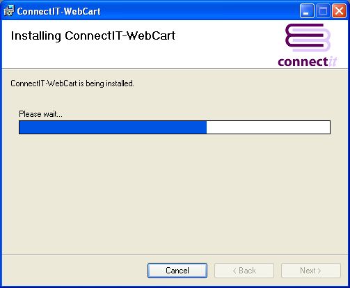 Installing ConnectIT-WebCart with Windows installer